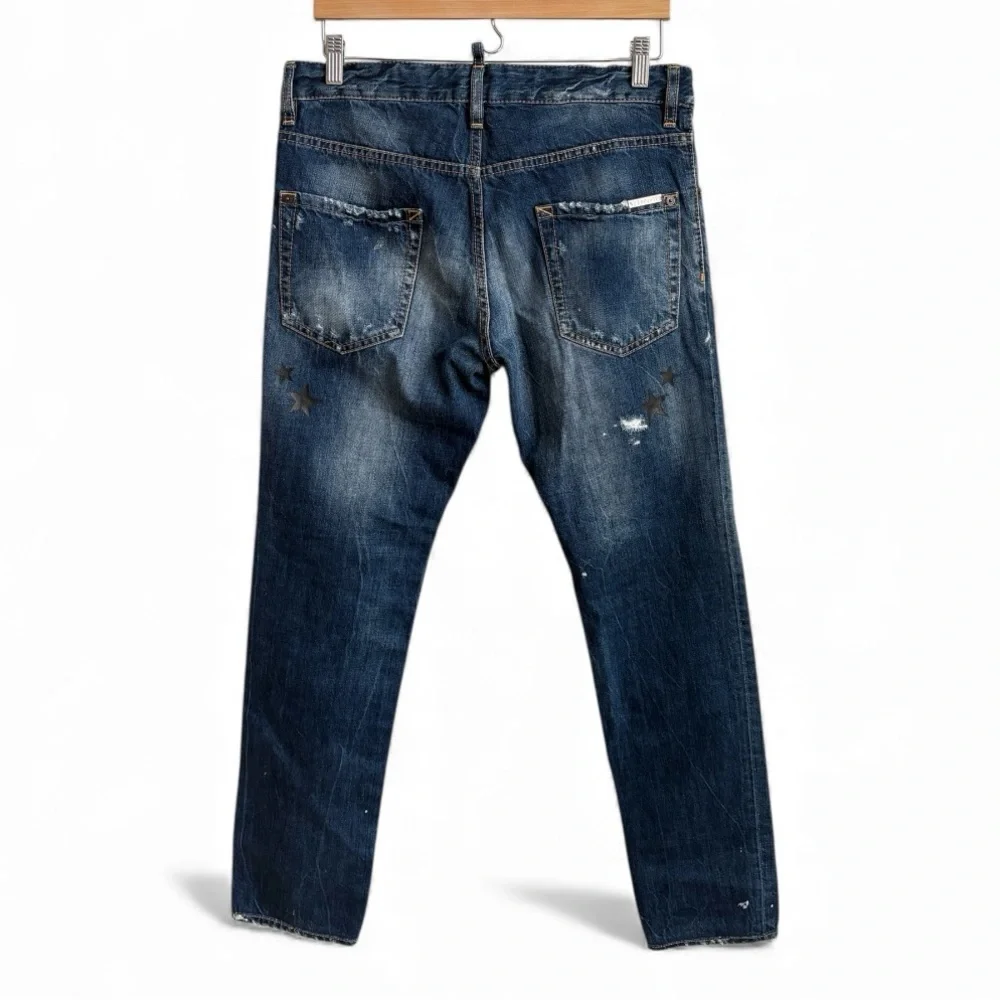 Dsquared2 Cool Guy Eagle & Stars Print Jeans  Men’s IT 44 (28–29) Made in Italy
